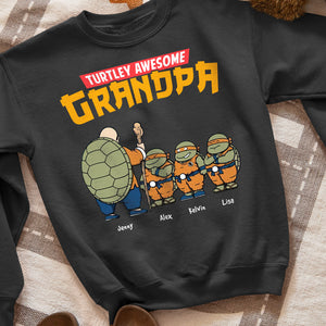 Personalized Gifts For Grandpa Shirt Turtley Awesome Grandpa 05qhhn010224 - 2D Shirts - GoDuckee