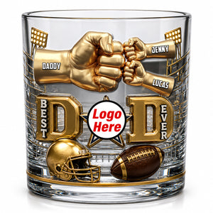 American Sport Dad Round Glass - Personalized Gifts For Dad 03natn190526 - Glass - GoDuckee