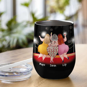 Personalized Wine Tumbler Thanks For Raising Us To Be The Legends, Gift For Mom - Wine Tumbler - GoDuckee