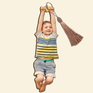 Naughty Swing Kids, Personalized Wooden Bookmark, Gifts For Kids - Bookmarks - GoDuckee