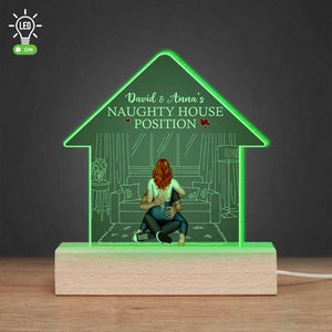 Personalized Gifts For Couple LED Light Naughty House Position - Led Night Light - GoDuckee