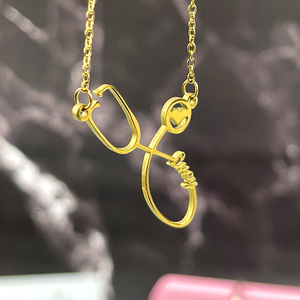 Personalized Name Necklace - Stethoscope Charm 07 19acxx140325 - Necklace - GoDuckee