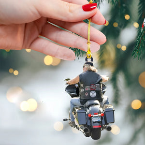 Custom Photo Gifts For Biker, Upload Bike Photo Christmas Ornament 01pgxx290824 - Ornament - GoDuckee