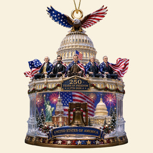 Free Dome Acrylic Ornament, Personalized Gifts For Patriots 05qhdt310826