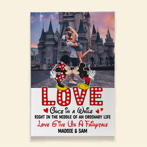 Love Give Us A Fairytale, Custom Couple Photo 01OHTN261223 Canvas Print, Gift For Couple, Valentine's Gifts - Poster & Canvas - GoDuckee