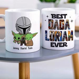 Best Dada Lorian Ever Gift 03QHTN120523 White Star Family Mug - Coffee Mug - GoDuckee