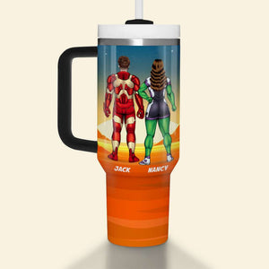 You And I Personalized Couple Tumbler Handle 02NADT130124TM - Tumbler Cups - GoDuckee
