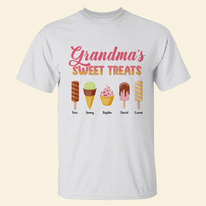 Grandma's Sweet Treats Personalized Shirt Gift For Family - Shirts - GoDuckee