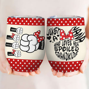 Just A Nana 04DNQN260423 Wine Tumbler Gift For Grandma - Wine Tumbler - GoDuckee