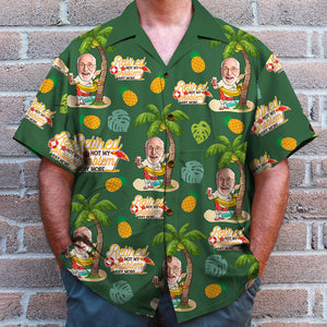 Retired Not My Problem Anymore, Custom Photo Hawaiian Shirt and Men Beach Shorts, Retirement Gifts for Dad - Hawaiian Shirts - GoDuckee
