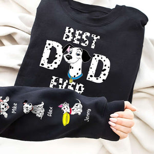 Best Dad Ever, Gift For Father, Personalized Shirt, Dalmatian Kids Shirt, Christmas Gift 04NAHN061023 - AOP Products - GoDuckee