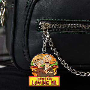 Personalized Gifts For Couple Keychain Thanks For Loving Me 06XQQN060225HG - Keychains - GoDuckee