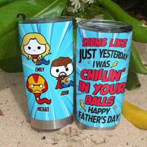 Funny Sperm Happy Day Daddy 05NAHN080523TM Personalized Tumbler Gift - Coffee Mug - GoDuckee