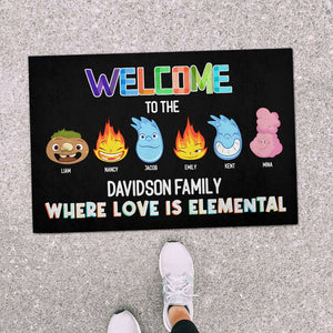 Family 02htpu141223, Personalized Doormat - Doormat - GoDuckee