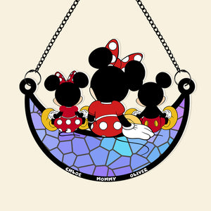 Personalized Gifts For Mom Suncatcher Window Hanging Ornament 06nadt260424 - Ornaments - GoDuckee