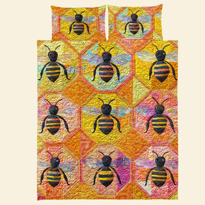 Personalized Gifts For Bee Lovers Quilt Bed Set 04qnqn061124 - Blanket - GoDuckee