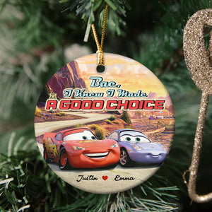 Couple I Made A Good Choice 01tohn291123 Personalized Ceramic Ornament - Ornament - GoDuckee