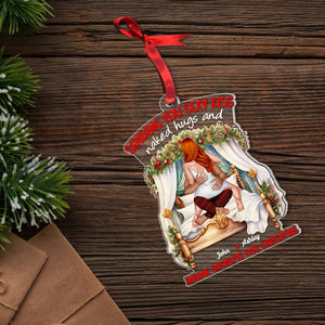 Sending You Sexy Kiss, Couple Gift, Personalized Acrylic Ornament, Naughty Couple Ornament, Christmas Gift - Ornament - GoDuckee