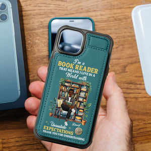 Personalized Gifts For Book Lovers Leather Flip Wallet Phone Case 04xqtn240225pa I'm A Book Reader - Phone Case - GoDuckee
