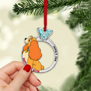 Set Of 2 Personalized Ornaments For Couple, PW-05QHTN241023, Christmas Gift, Anniversary Gift Ideas - Ornament - GoDuckee