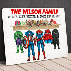 Family 02NATN111123 Personalized Canvas Print - Poster & Canvas - GoDuckee