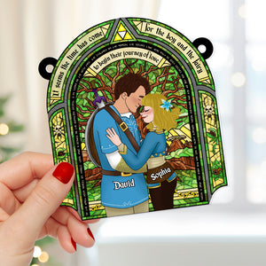 Personalized Gifts For Couple Suncatcher Ornament 06TGDT221124HG - Ornament - GoDuckee