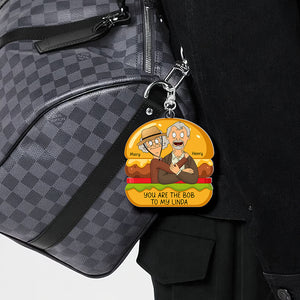 Personalized Gifts For Couple Keychain Hugging Couple 05NAQN060225HG - Keychains - GoDuckee