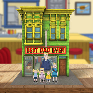 Personalized Gifts For Dad Plaque Best Dad Ever 012naqn090425hg - Shaped Plaques - GoDuckee