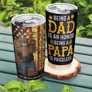 Dad Bear-TZ-TCTT-13acqn170523 Personalized Tumbler - Tumbler Cup - GoDuckee