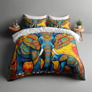Personalized Gifts For Elephant Lover Quilt Bed Set 04HUMH170125 - Blanket - GoDuckee