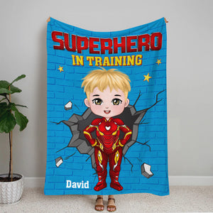 Gift For Kid, Personalized 06TOTN041023PA Blanket, Hero Kid In Training - Blanket - GoDuckee