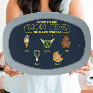 Personalized Gifts For Mom Plate Come To The Mom Side 01QHHN040324 - Plates - GoDuckee