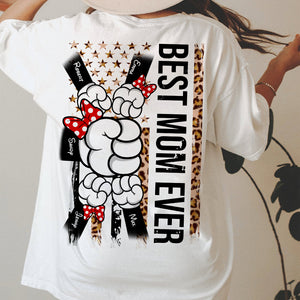 Best Mom Ever, Gift For Mom, Personalized Shirt, Mom And Kids Hand Shirt, Mother' Day Gift 04NAHN040423 - Shirts - GoDuckee