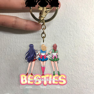 Personalized Gifts For Friends Keychain Besties Forever, Cosplay Friends 04QHHN010224HH - Keychains - GoDuckee