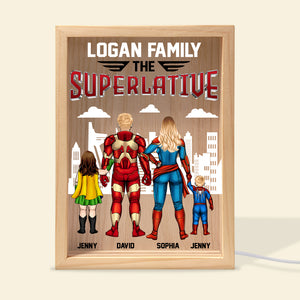 Personalized Gifts For Family Picture Frame Light Box The Superlative 02QHTN120124PA - - GoDuckee