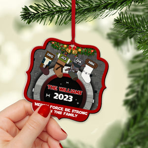 Jolliest Family In the Galaxy, Personalized 03QHTN261023 Stocking Ornament, Christmas Gift For Family - Ornament - GoDuckee