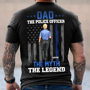 The Police Officer, The Myth, The Legend, Gift For Dad, Personalized Shirt - Shirts - GoDuckee