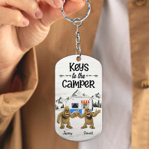 Bigfoot 04qhhn041223, Personalized Stainless Steel Keychain - Keychains - GoDuckee