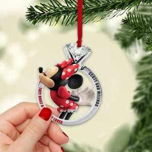 Set Of 2 Personalized Ornaments For Couple, PW-03QHTN161023, Christmas Gift, Anniversary Gift Ideas - Ornament - GoDuckee