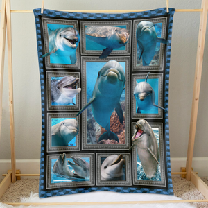 Personalized Gifts For Dolphin Lover Blanket 03qhpu261224 - Blanket - GoDuckee