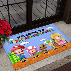 Family 02nahn041223, Personalized Doormat - Doormat - GoDuckee