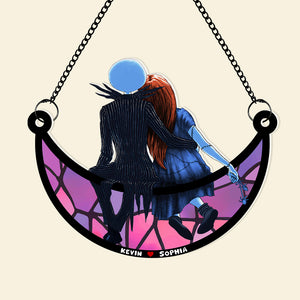 Personalized Gifts For Couple Suncatcher Window Hanging Ornament 03NADT170524 - Ornaments - GoDuckee