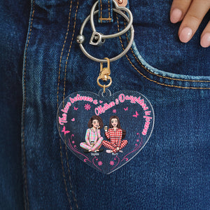 Personalized Gifts For Mom Keychain 04totn040225hh The Love Between A Mom And Daughter's Is Forever - Keychains - GoDuckee