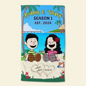 Personalized Gifts For Couple Beach Towel 06topu080125pa - Beach Towel - GoDuckee