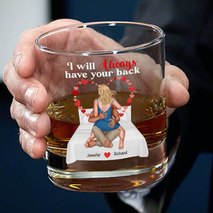 Personalized Gifts For Couple Round Whiskey Glass 01qhqn150125hh - Whiskey Glass - GoDuckee