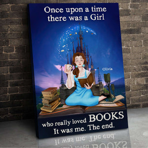 Once Upon A Time There Was A Girl, 05QHDT060124PA Personalized Canvas, Gifts For Book Lovers - Poster & Canvas - GoDuckee