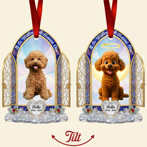 Pet Memorial Christmas Lenticular Ornament - Custom Photo Gifts for Heaven 05NADT240925 - Ornament - GoDuckee