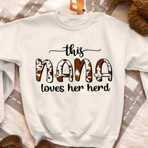 This Nana Loves Her Herd Personalized 3D Shirt 01NATN210823 - AOP Products - GoDuckee
