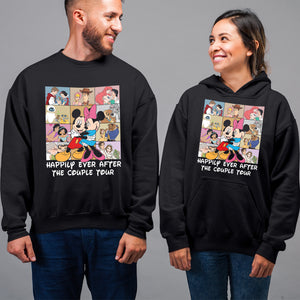 The Couple Tour, Couple Gift, Personalized Shirt, Cartoon Couple Shirt 07ACQN281223 - Shirts - GoDuckee