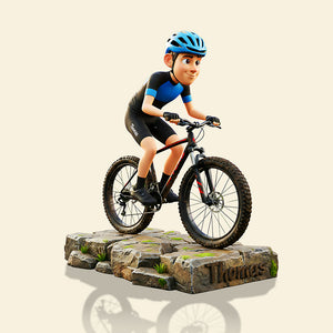 Teenager Riding Bicycle Plaque - Custom Photo Gifts For Bicycle Lovers 02pata290825 - Shaped Plaques - GoDuckee